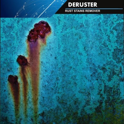 Safe Deruster for Buildings, Mineral Surfaces, Glass and Tools